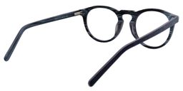 Adolf Round Dark Blue Glasses5
