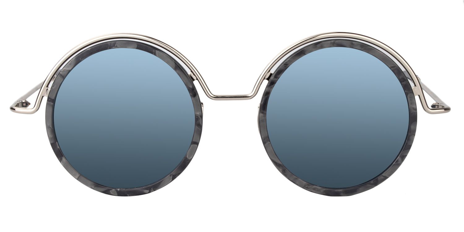 Round Gray Tortoise Sunglasses | Zeelool Sunglasses0