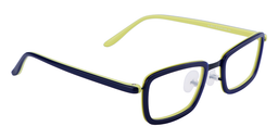 Quintina Rectangle Blue Glasses2