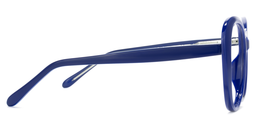 Elena Round Blue Glasses3