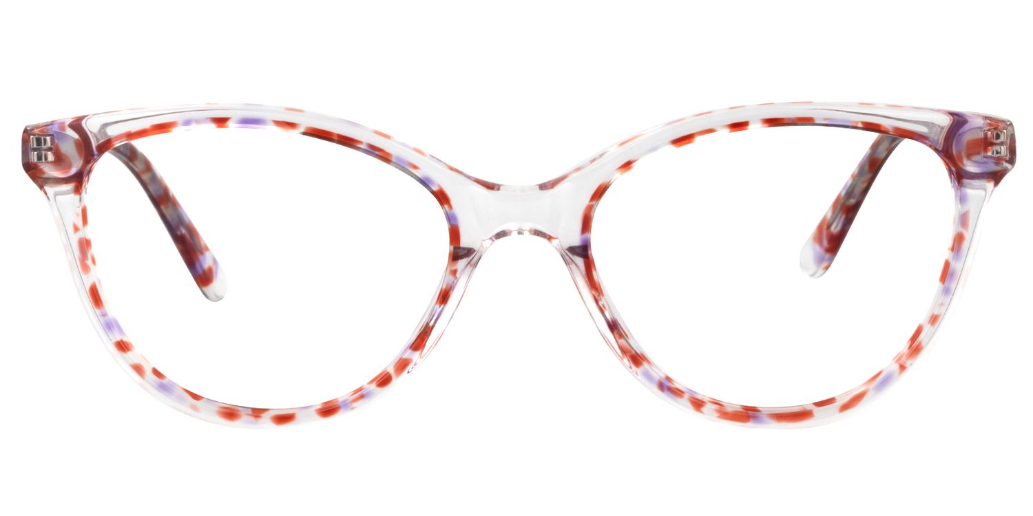 Oval Red Glasses | Zeelool Glasses0