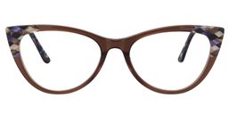 Jill Cateye Light Brown Glasses0