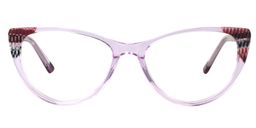 Tamara Cat Eye Purple Glasses0