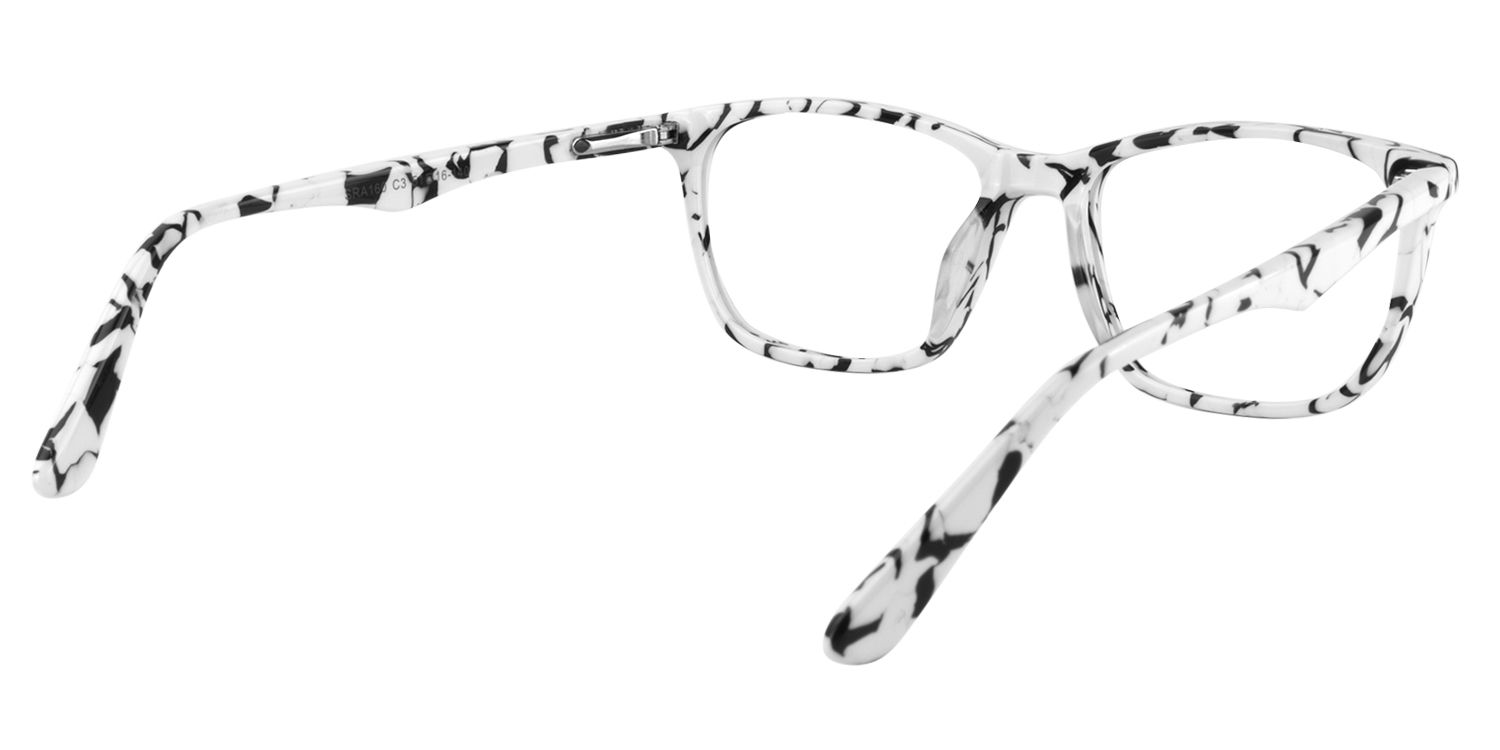 Rectangle White Glasses  | Zeelool Glasses5