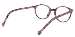 Alder Round Purple Floral Glasses5