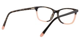 Amanda Rectangle Pink Glasses5