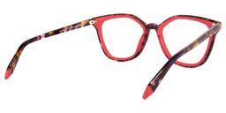Yannick Square Red Glasses4