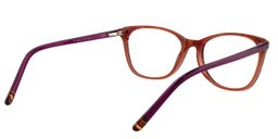 Alcuin Rectangle Dark Red Glasses5