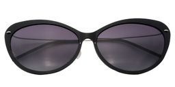  Abraham Cat-eye Black Sunglasses1