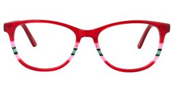 Natalie Square Red Glasses0