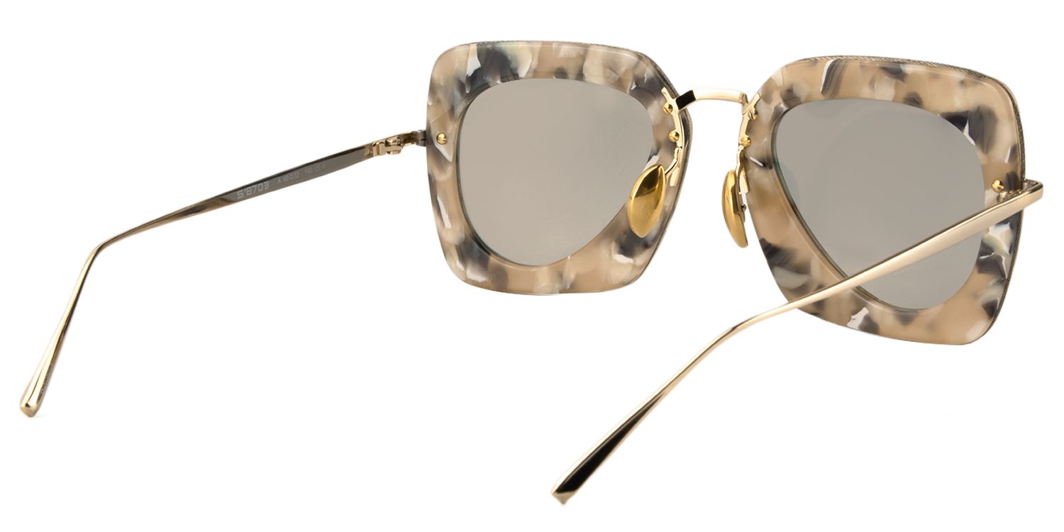 Square Pink Pattern Sunglasses | Zeelool Sunglasses5