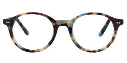 Aldrin Round Blue Tortoise Glasses0