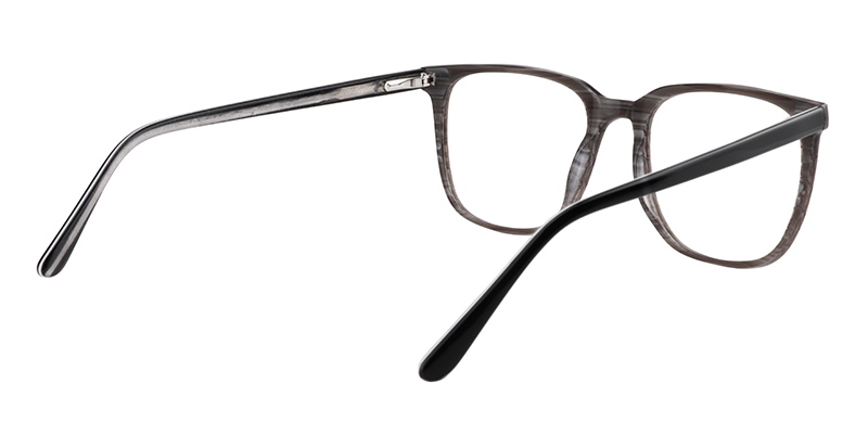 Rectangle Gray Glasses | Zeelool Optical5