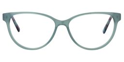 Agrippina Oval Green Glasses0