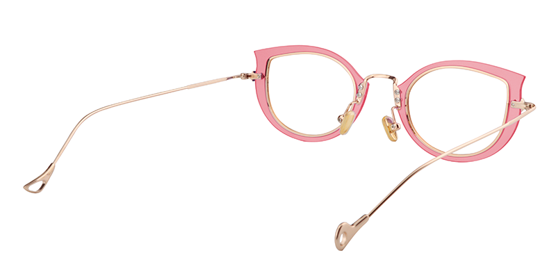 Cat Eye Pink Glasses | Zeelool Eyewear Online5