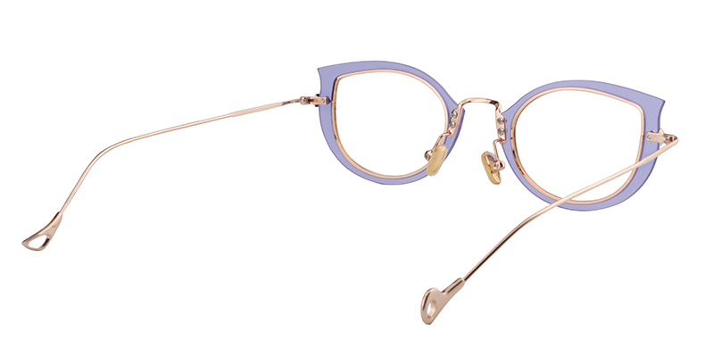 Cat Eye Light-Purple Glasses | Zeelool Eyewear Online5