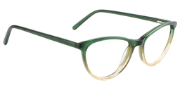 Editha Cateye Gradient Green Glasses3
