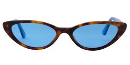 Alexandra Oval Blue Sunglasses0