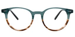 Alister Round Dark Green Glasses0
