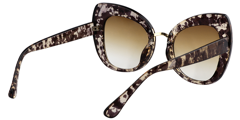 Cateye Light Tortoise Sunglasses | Zeelool Sunglasses5