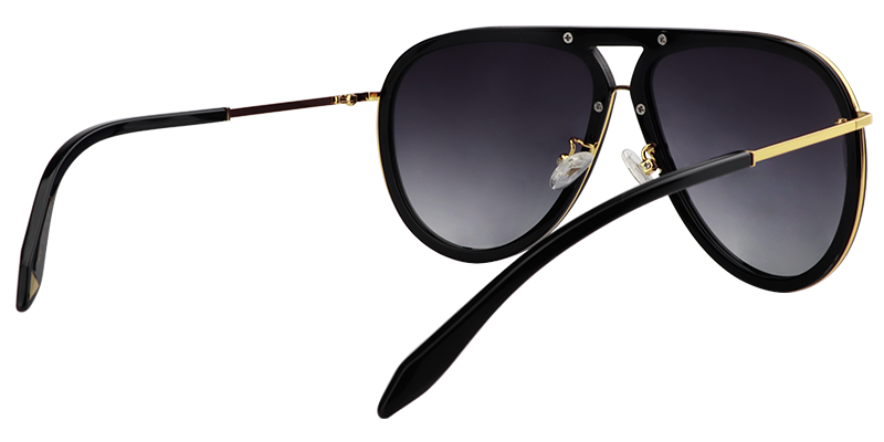 Aviator Black Sunglasses | Zeelool Sunglass Frames5