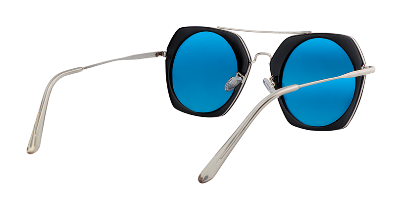 Geometric Blue Sunglasses | Zeelool Sunglass Frames5