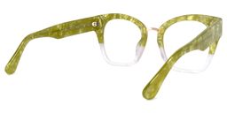 Denis Cat Eye Green Glasses4