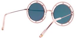 Isabella Round Rose-Gold Sunglasses5