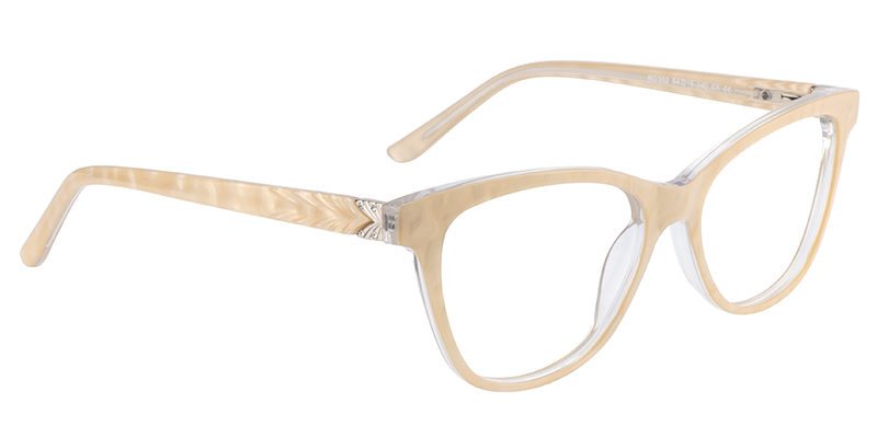 Oval Beige Glasses | Zeelool Prescription Glasses3