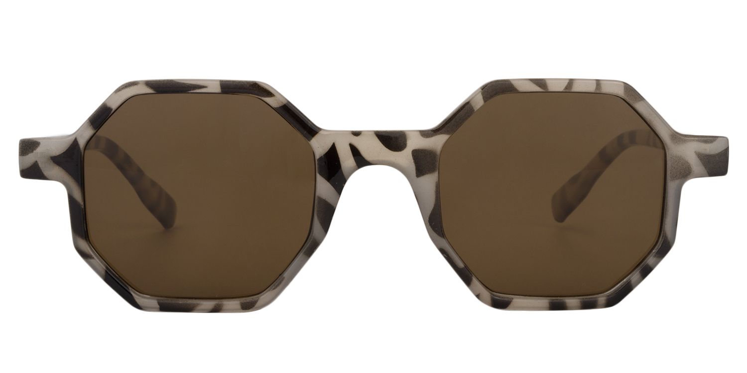 Geometric Light-Tortoise Sunglasses | Zeelool Sunglasses0
