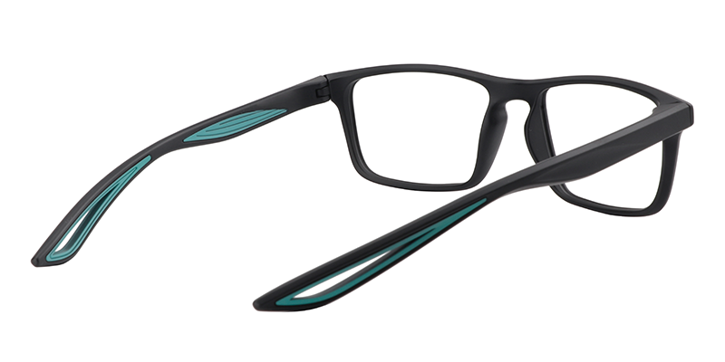 Rectangle Blue Glasses | Zeelool Eyeglass Frames5