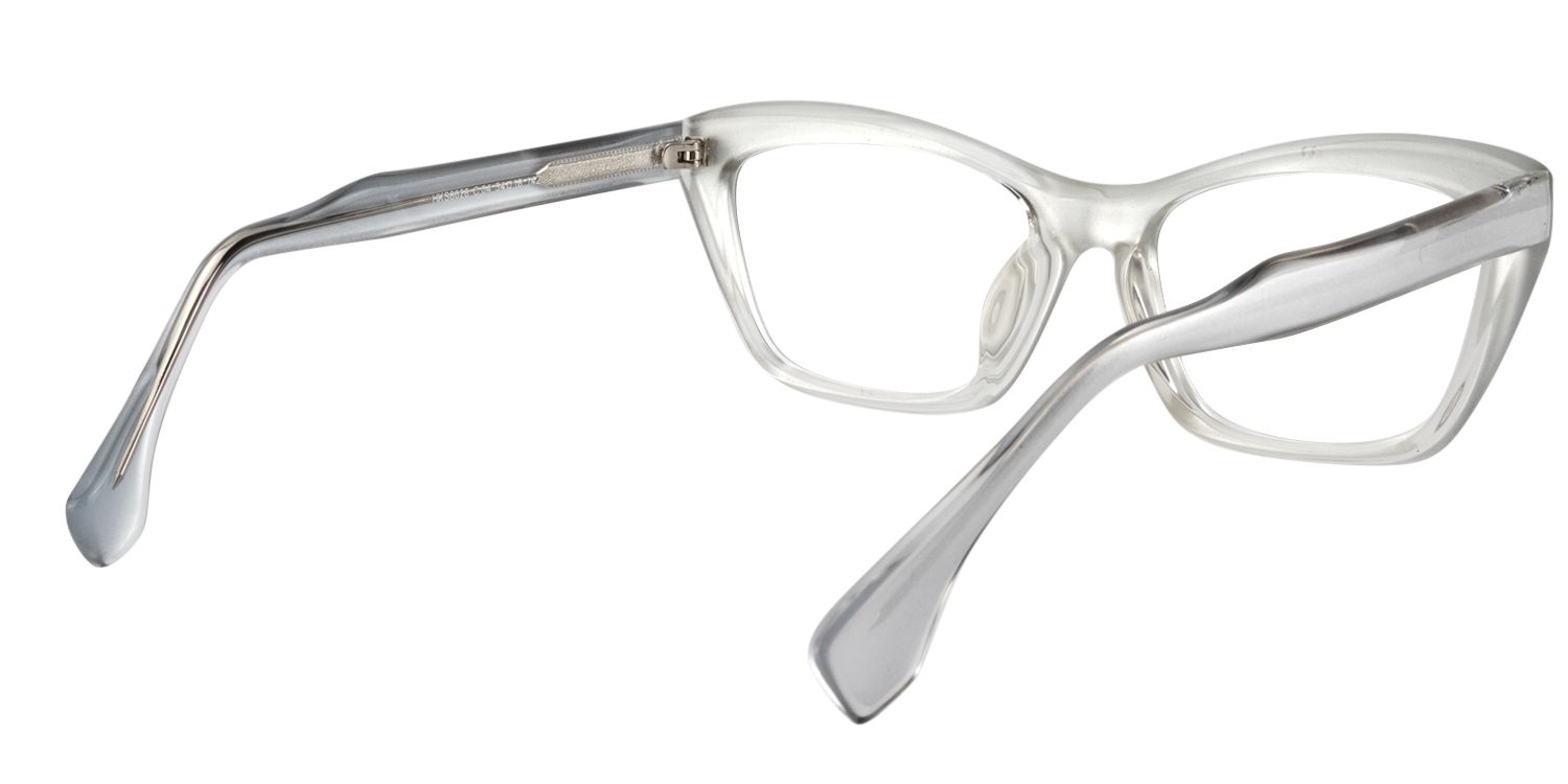 Cat eye Gray Glasses | Zeelool Glasses5