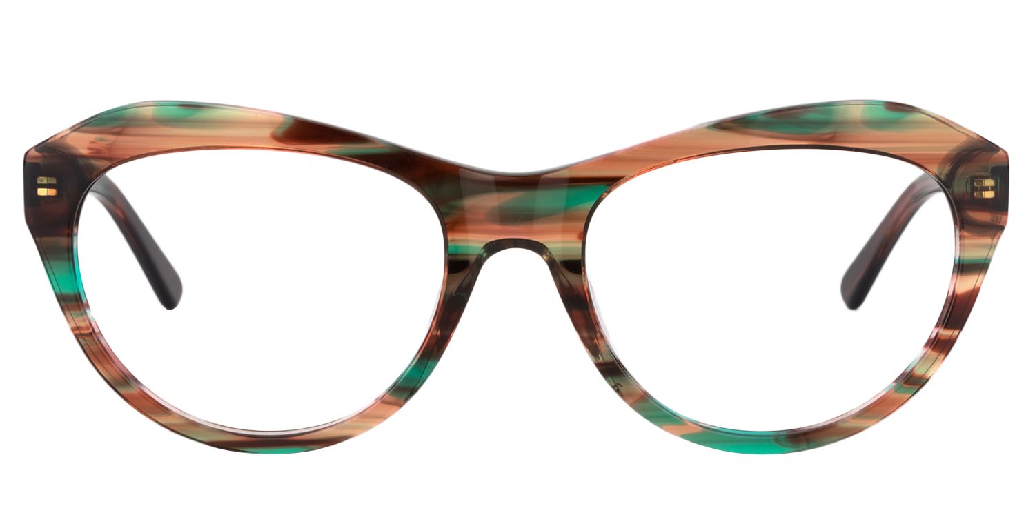 Browline Brown Glasses | Zeelool Glasses0
