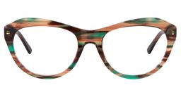 Xela Cat eye Brown Glasses0