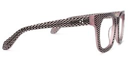 Crunch Square Black-Pink Glasses3