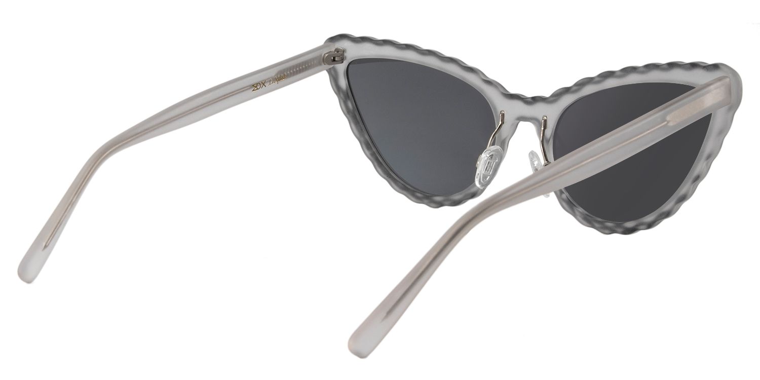 Cat eye Gray Sunglasses | Zeelool Sunglasses5