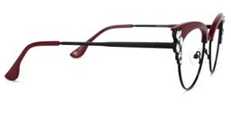 Hearn Cat Eye Dark-Red Glasses3