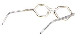 Caesar Geometric Yellow Glasses5