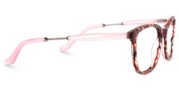 Shockley Square Red-Floral Glasses3