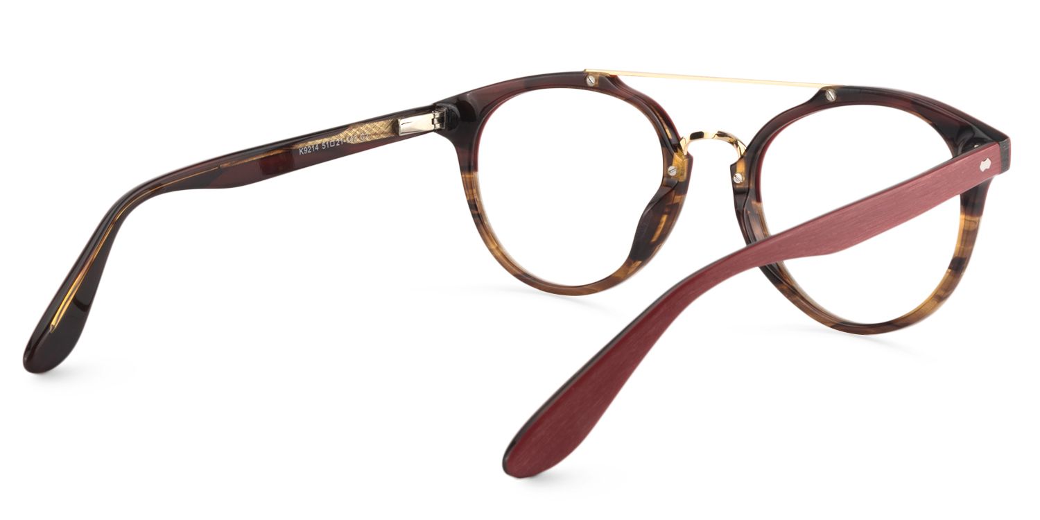 Aviator Red Glasses | Zeelool Glasses5