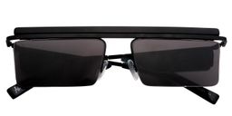 Sophia Rectangle Black Sunglasses1