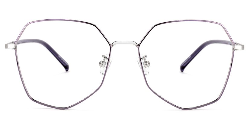 Bivins Geometric Purple Glasses