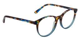 Stewart Round Blue Tortoise Glasses3