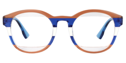 Erica Round Brown-Blue Glasses0