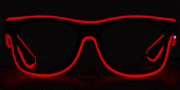 Owen Glowing Rectangle Red Glasses6