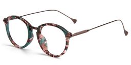 Anemone Round Green-Floral Glasses 3