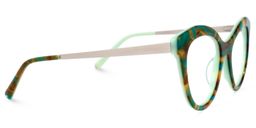 Mileva Cateye Green-Floral Glasses3