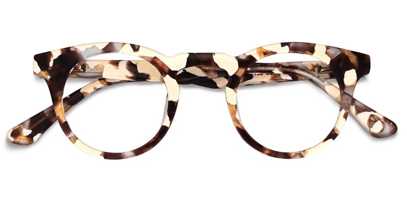 Round Light Tortoise Glasses1
