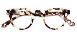 Abigail Round Light Tortoise Glasses1