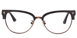 Bruno Browline Brown Glasse0